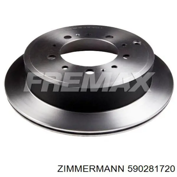Disco de freno trasero 590281720 Zimmermann