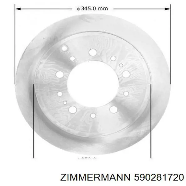 590281720 Zimmermann Freno de disco trasero