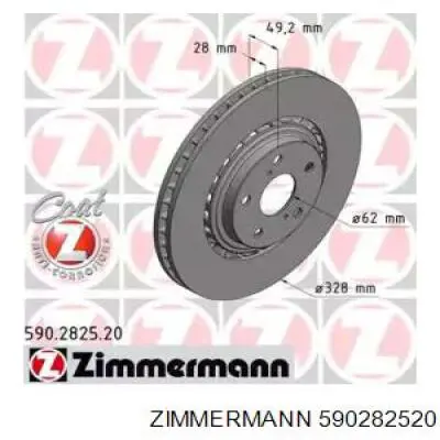 Comprar 590282520 Zimmermann Freno de disco delantero