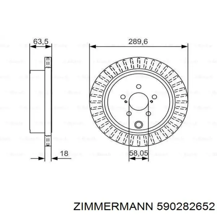 Comprar 590282652 Zimmermann Disco de freno trasero