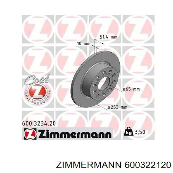 Freno de disco delantero Volkswagen Caddy 2 9K9