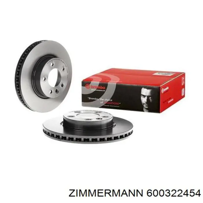Disco de freno delantero Zimmermann 600322454