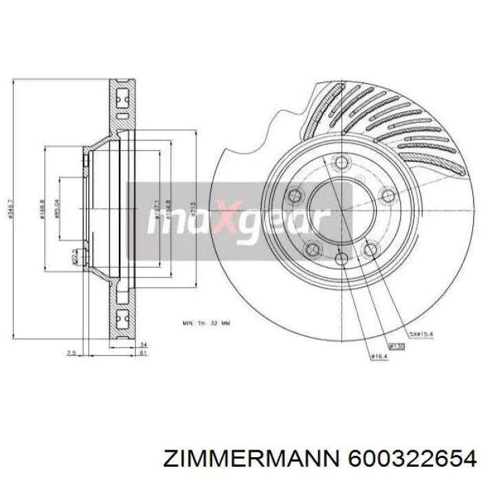 Frenos delanteros Zimmermann 600322654 precio, desde 90,51 EUR