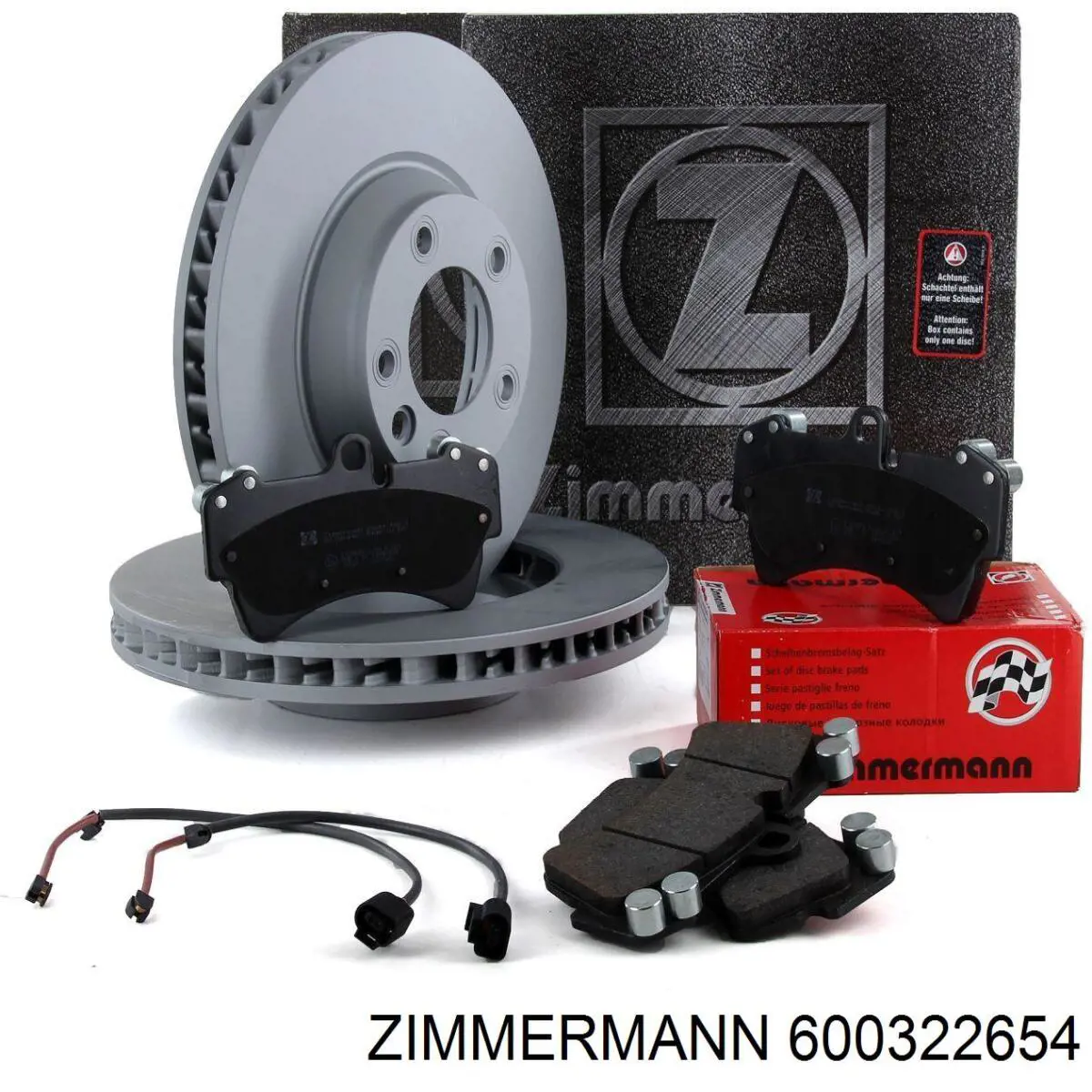 Disco de freno delantero Zimmermann 600322654