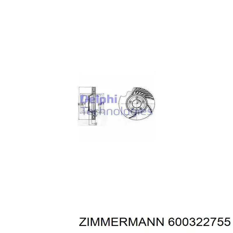 Frenos delanteros Zimmermann 600322755 precio, desde 90,51 EUR