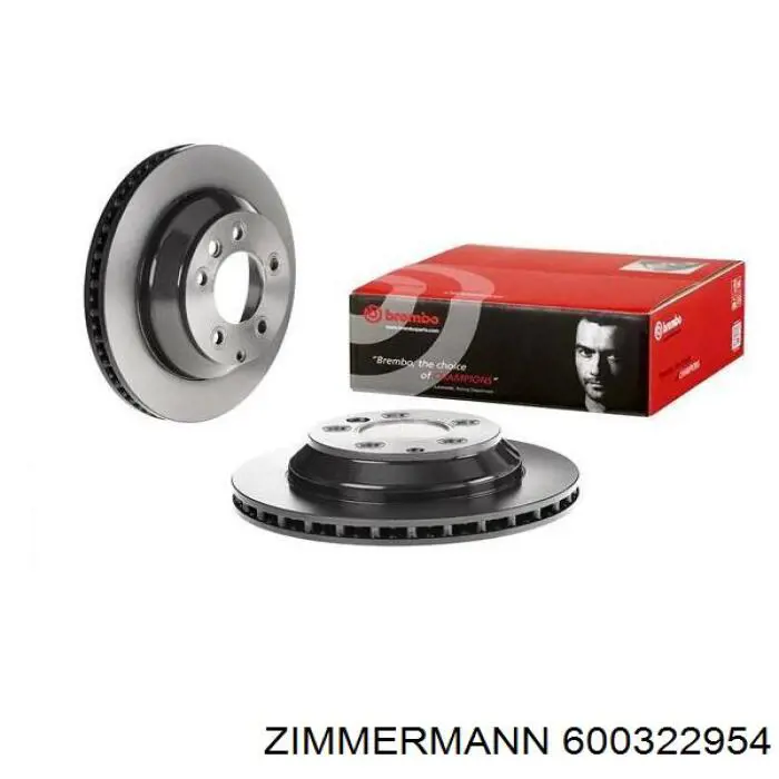 Disco de freno trasero 600322954 Zimmermann
