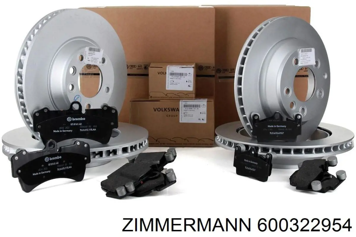 Disco de freno trasero 600322954 Zimmermann