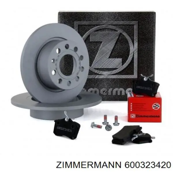 Disco de freno trasero 600323420 Zimmermann