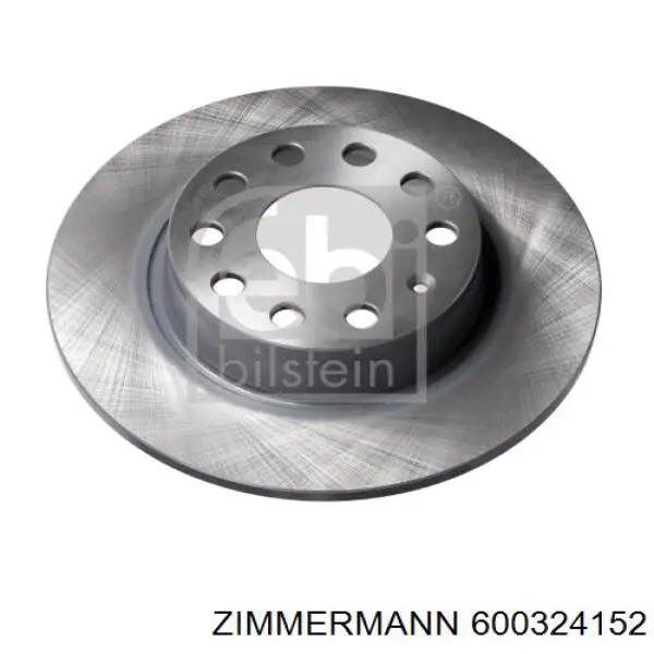 Disco de freno trasero 600324152 Zimmermann