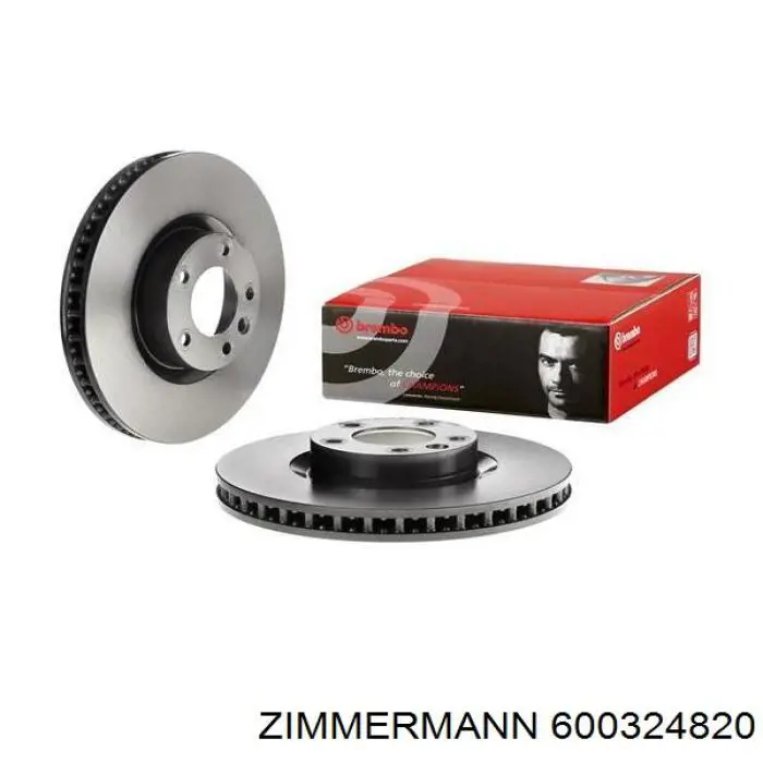 Disco de freno delantero Zimmermann 600324820