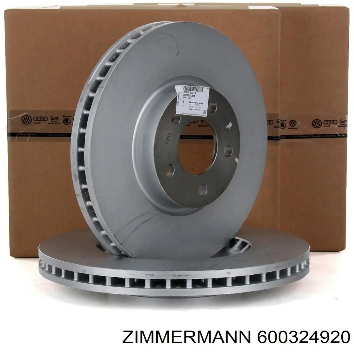 Disco de freno 600324920 Zimmermann