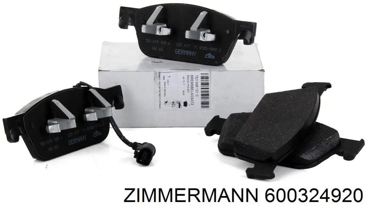Disco de freno delantero Zimmermann 600324920