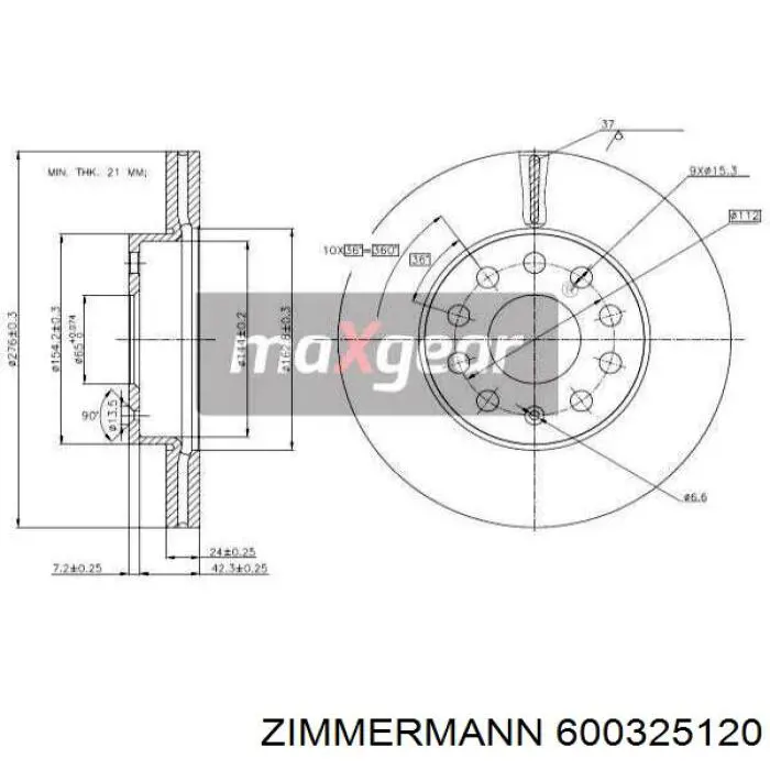 Frenos delanteros Zimmermann 600325120 precio, desde 37,16 EUR
