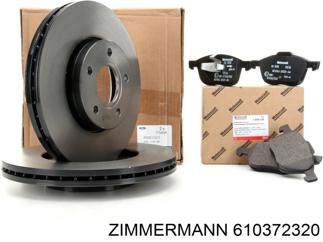 Disco de freno trasero Volvo V40 525, 526