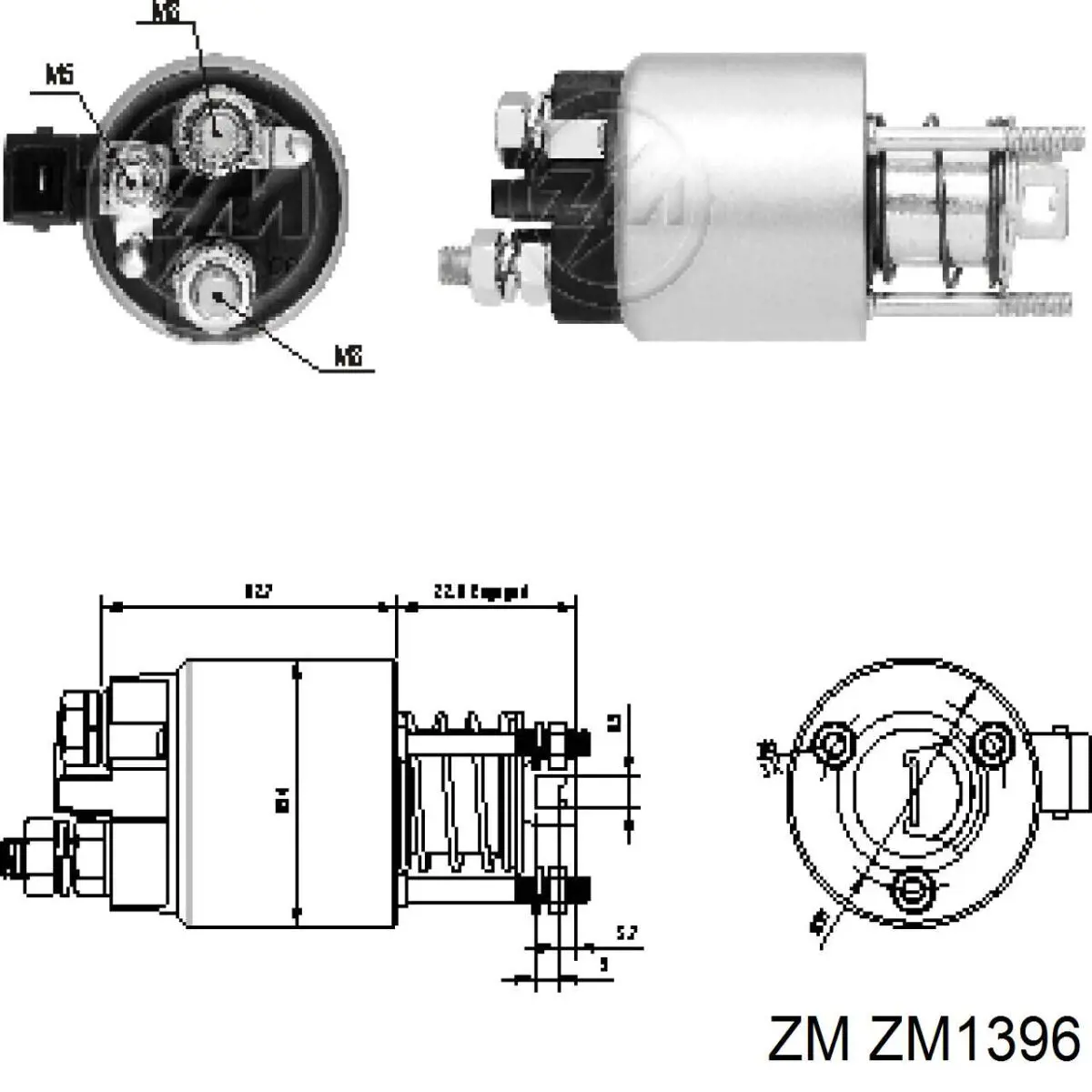 Solenoide de arranque SS4018 AS/Auto Storm