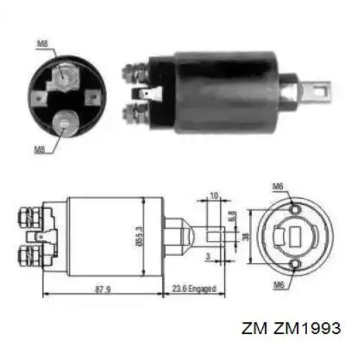 ZM1993 ZM relé, motor de arranque