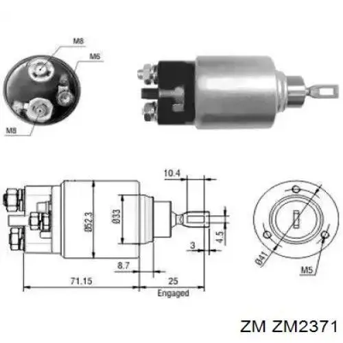 ZM2371 ZM interruptor magnético, estárter
