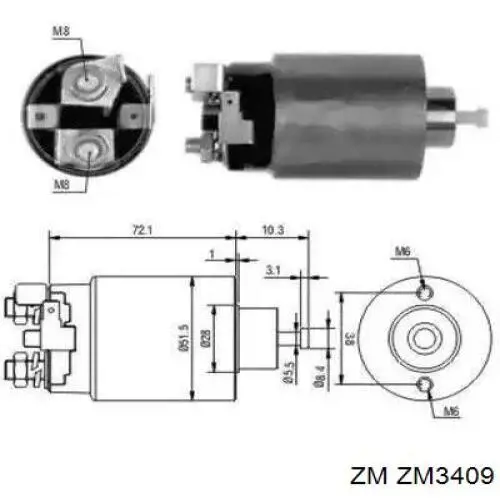 Comprar ZM3409 ZM Interruptor magnético de arranque