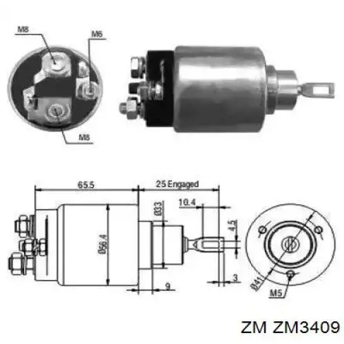 ZM3409 ZM interruptor magnético, estárter