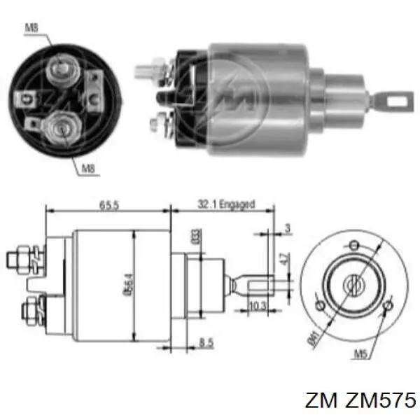 ZM575 ZM interruptor magnético, estárter