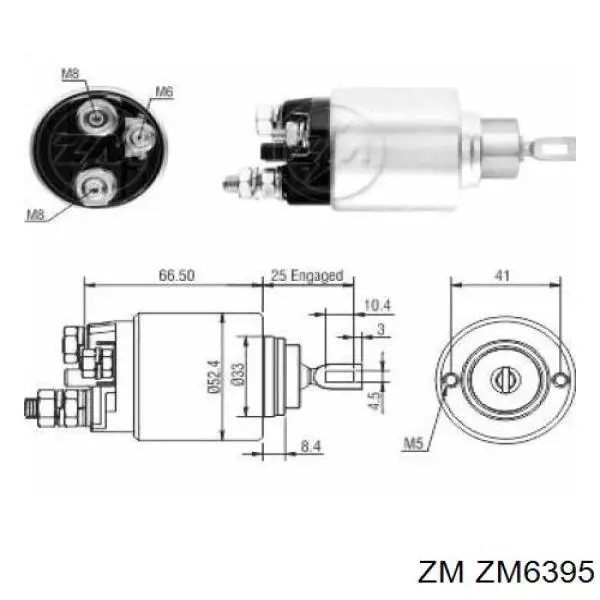 ZM6395 ZM interruptor magnético, estárter