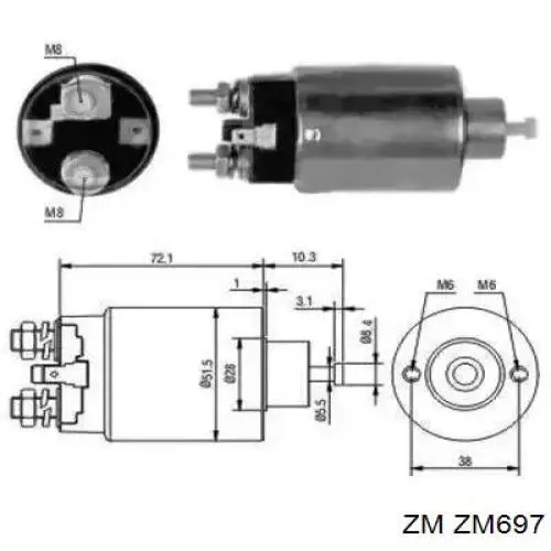 ZM697 ZM interruptor magnético, estárter