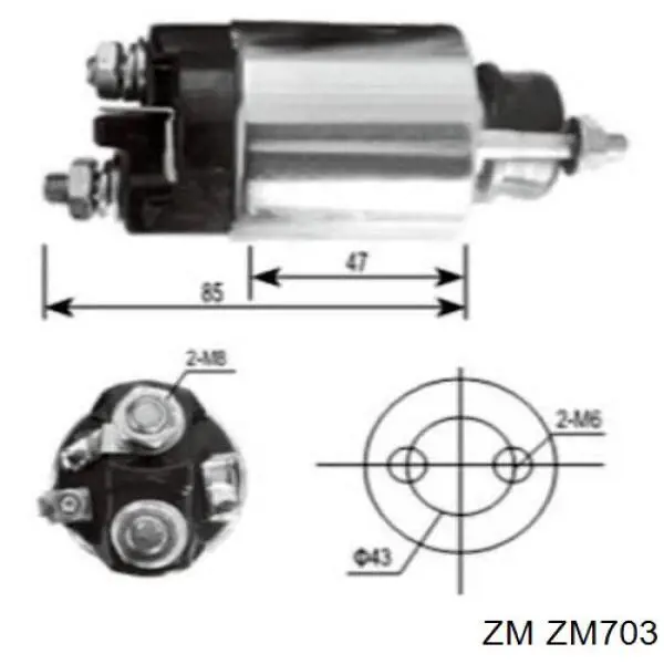 Comprar ZM703 ZM Interruptor magnético de arranque