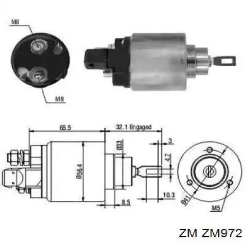 ZM972 ZM interruptor magnético, estárter