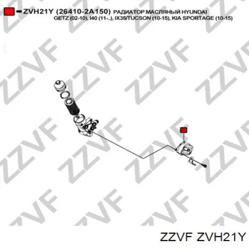 ZVH21Y Zzvf radiador de aceite