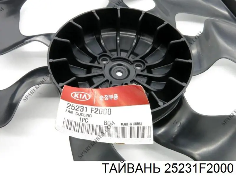 25231F2000 Тайвань rodete ventilador, refrigeración de motor