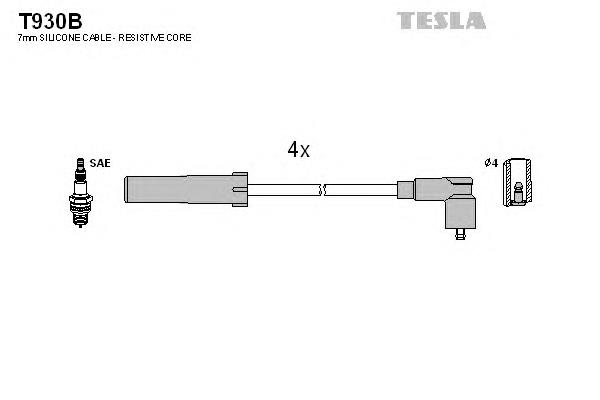 T930B Tesla cables de bujías