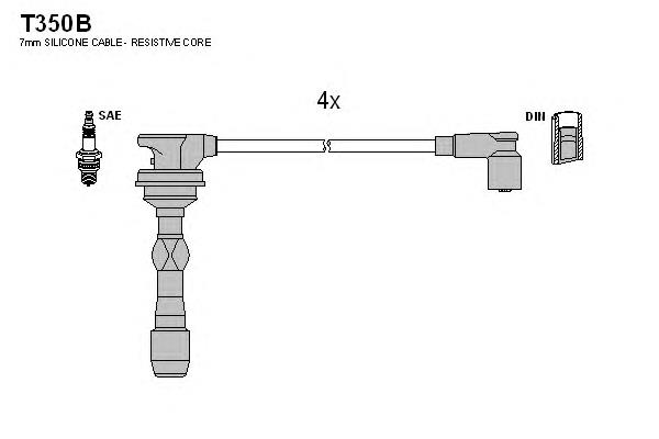 Juego de cables de encendido 941318111318 Magneti Marelli