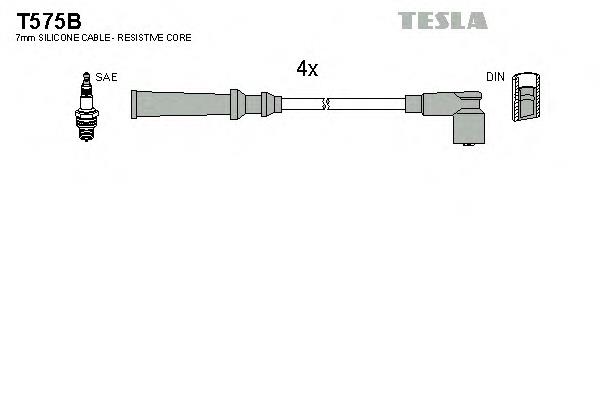 Juego de cables de encendido T575B Tesla