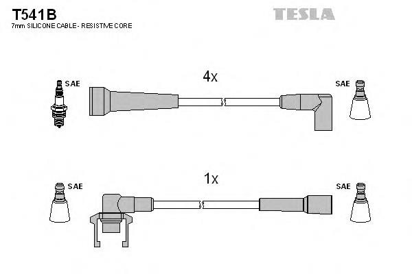 T541B Tesla juego de cables de encendido