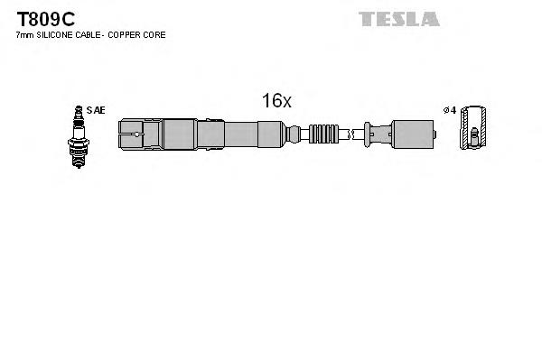 T809C Tesla juego de cables de encendido