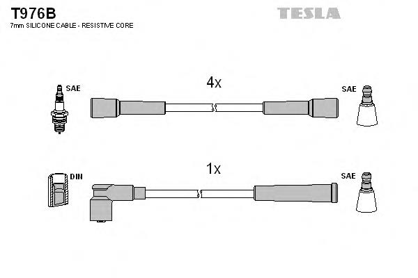 T976B Tesla juego de cables de encendido