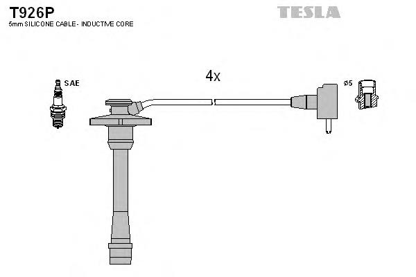 T926P Tesla cables de bujías
