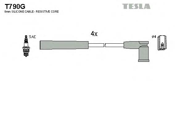 T790G Tesla juego de cables de encendido