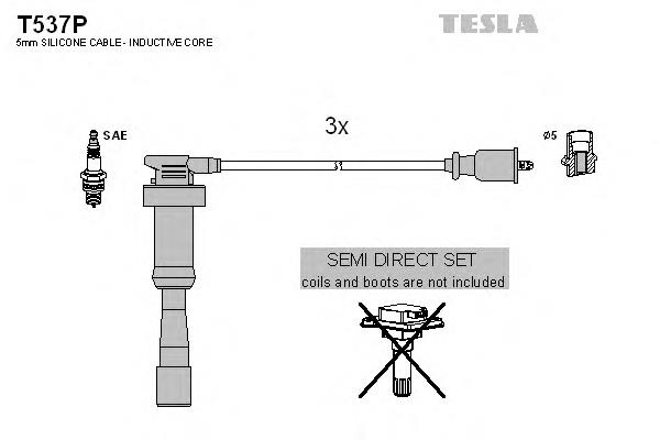 T537P Tesla cables de bujías
