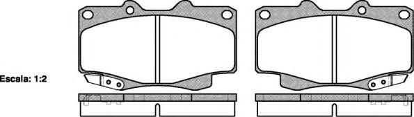 P215322 Woking pastillas de freno delanteras