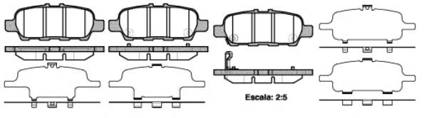 P9763.41 Woking pastillas de freno traseras