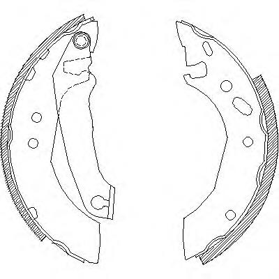 Z4507.00 Woking juego de zapatas de frenos, freno de estacionamiento