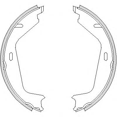 Z472600 Woking juego de zapatas de frenos, freno de estacionamiento