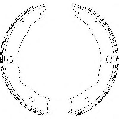 Z471700 Woking juego de zapatas de frenos, freno de estacionamiento