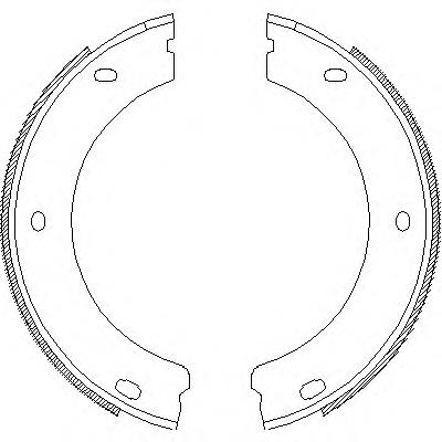 Z4652.00 Woking zapatas de frenos de tambor traseras