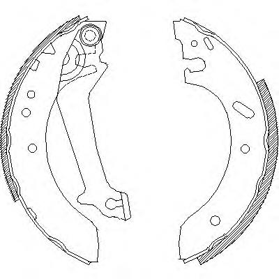Z467000 Woking zapatas de frenos de tambor traseras