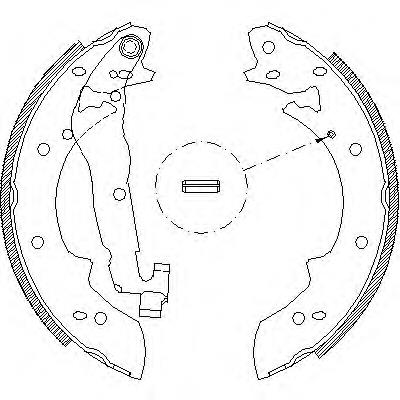 Zapatas de freno traseras Alfa Romeo 33  (907A)