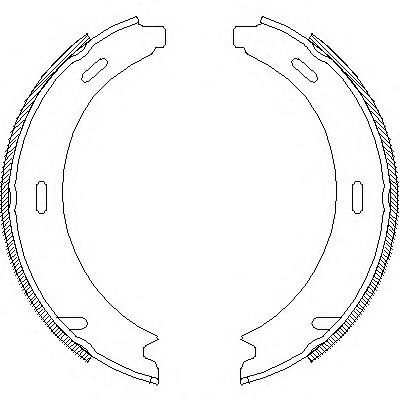 Z409301 Woking juego de zapatas de frenos, freno de estacionamiento