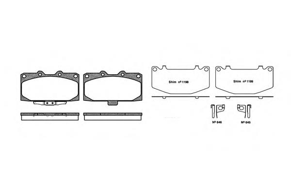 P4993.12 Woking pastillas de freno delanteras