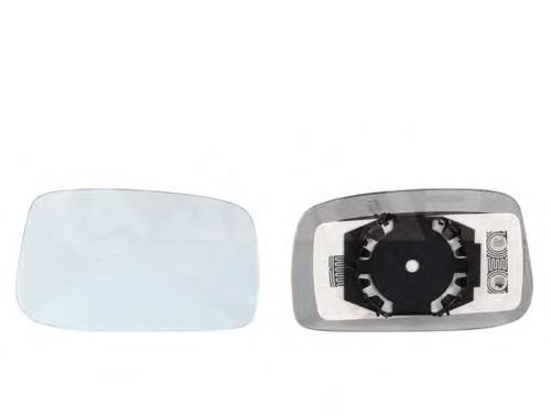 00008151PR Peugeot/Citroen cristal de espejo retrovisor exterior derecho